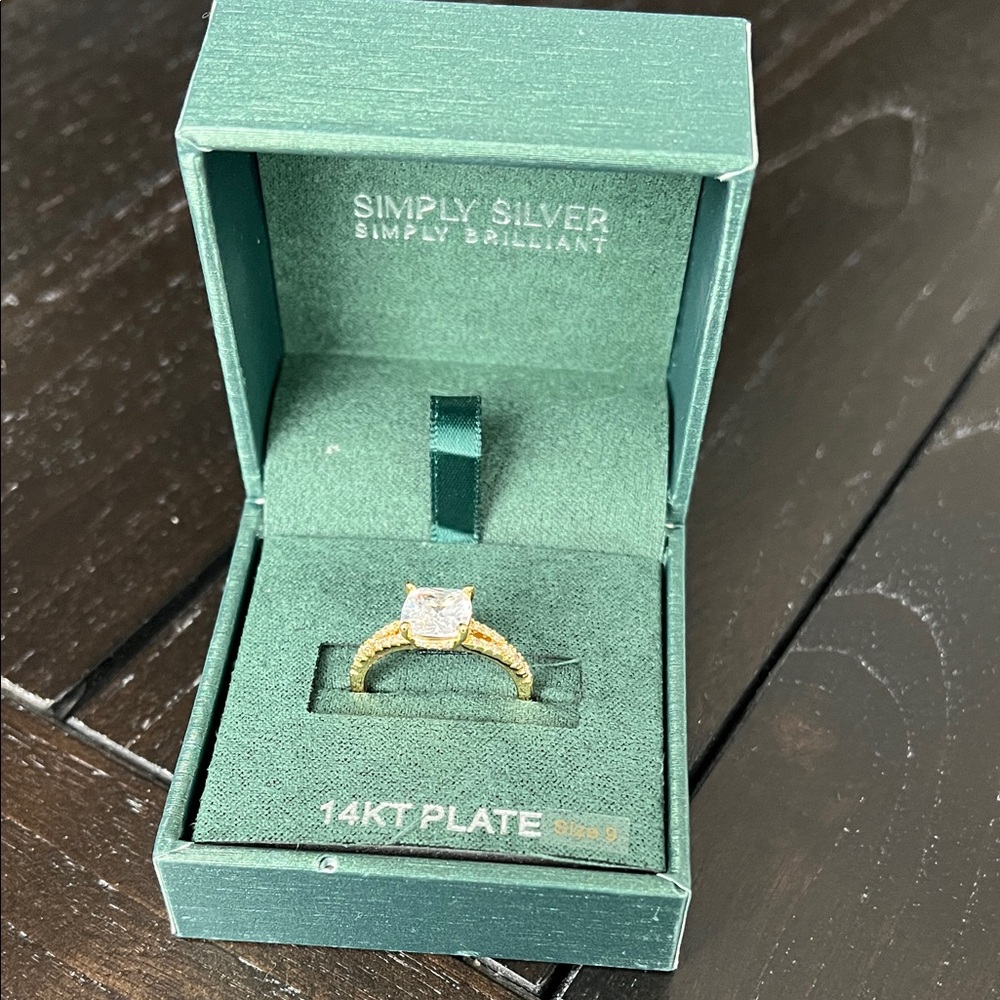 Simply Silver Simply Brilliant Gold Ring